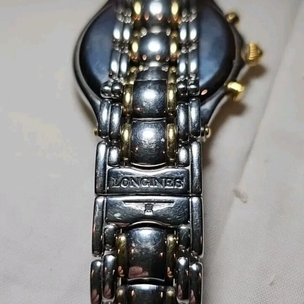 Vintage 1969 Longines Golden Wing Gold Mens Watch L3.610.5 35mm Stainless Steel - Picture 6 of 13